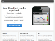 Tablet Screenshot of blood-test-pro.com